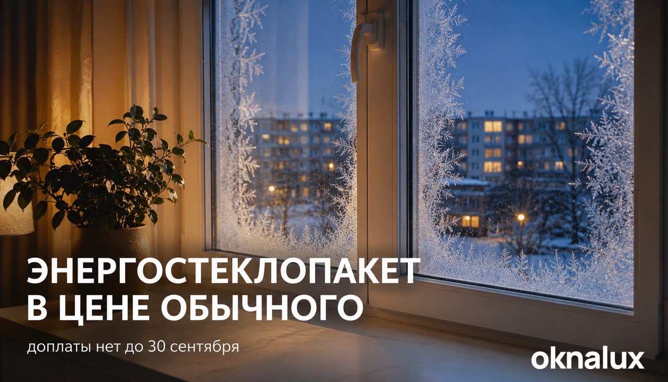 Энергосберегающий стеклопакет в цене обычного