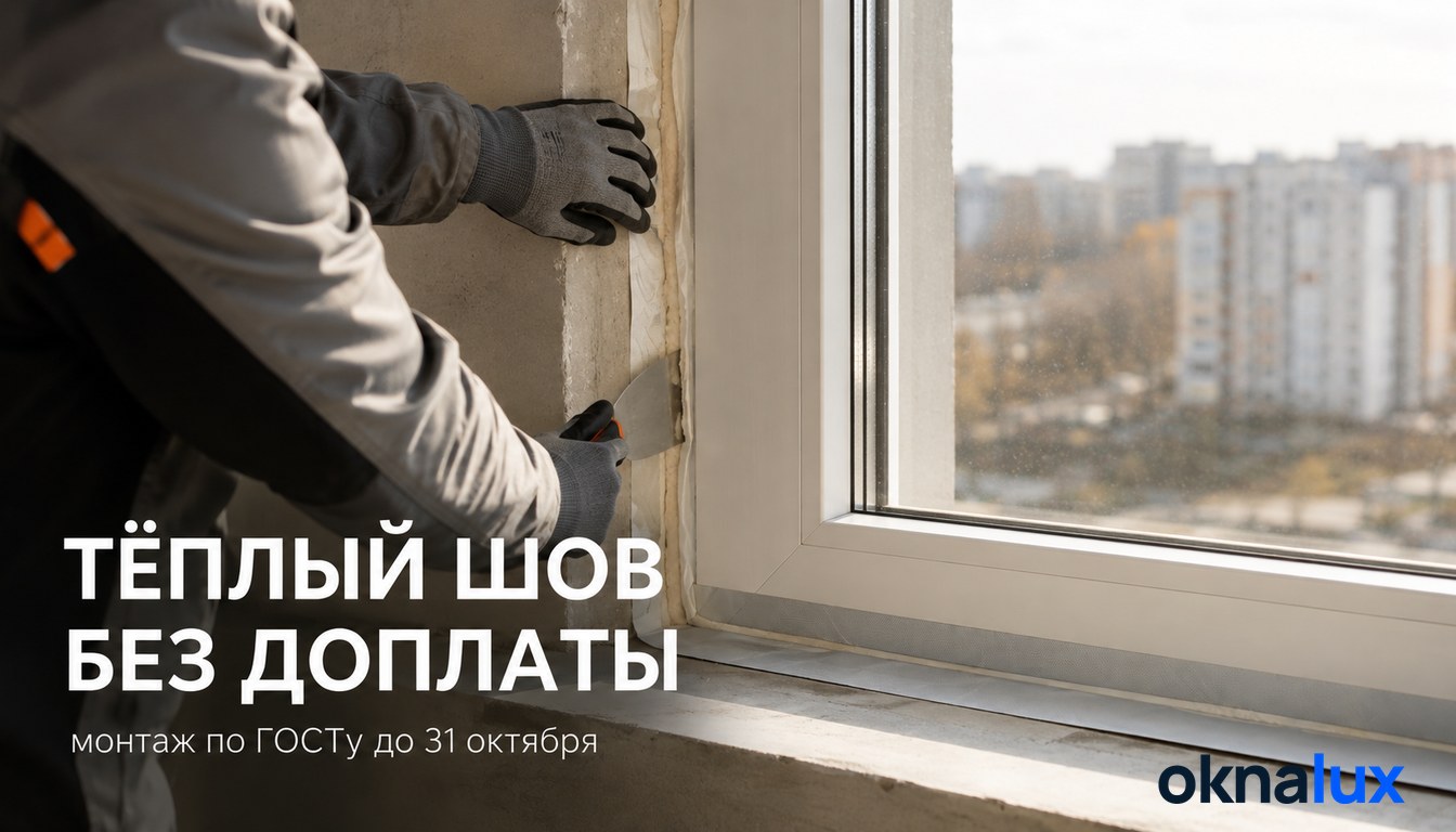 Тёплый монтаж по ГОСТу без доплаты